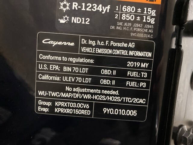 2019 Porsche Cayenne