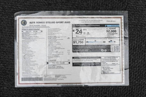 2018 Alfa Romeo Stelvio Sport