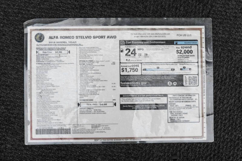 2018 Alfa Romeo Stelvio Sport