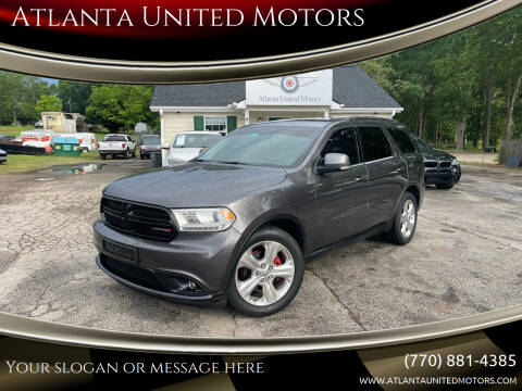 2015 Dodge Durango for sale at Atlanta United Motors in Jefferson GA