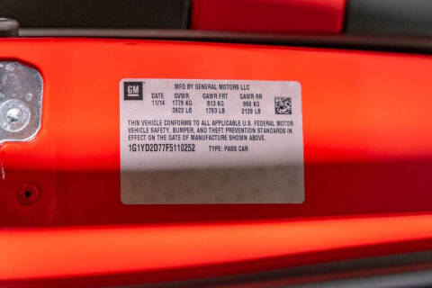 2015 Chevrolet Corvette Stingray