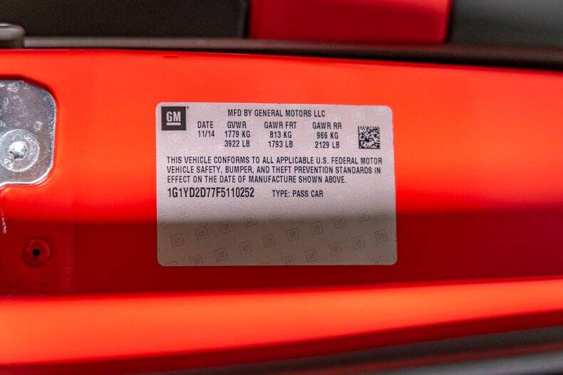 2015 Chevrolet Corvette Stingray