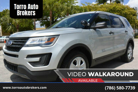 2016 Ford Explorer for sale at Torro Auto Brokers in Miami FL