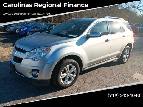 2011 Chevrolet Equinox for sale at Carolinas Regional Finance in Henderson NC