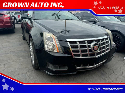 2014 Cadillac CTS for sale at CROWN AUTO INC, in South Gate CA