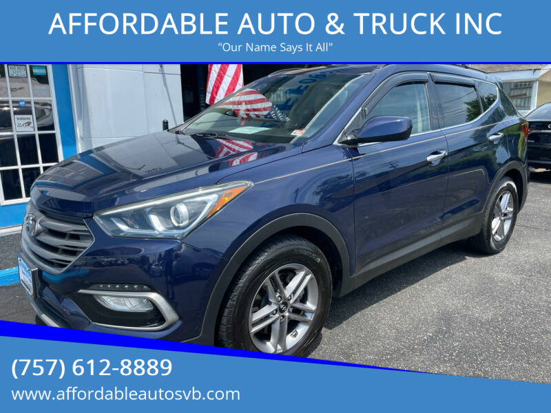 2017 Hyundai Santa Fe Sport for sale at AFFORDABLE AUTO & TRUCK INC in Virginia Beach VA
