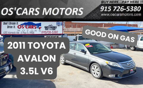 2011 Toyota Avalon for sale at Os'Cars Motors in El Paso TX