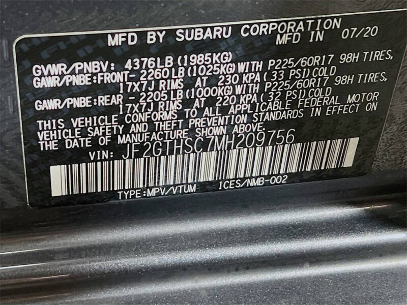 2021 Subaru Crosstrek Sport