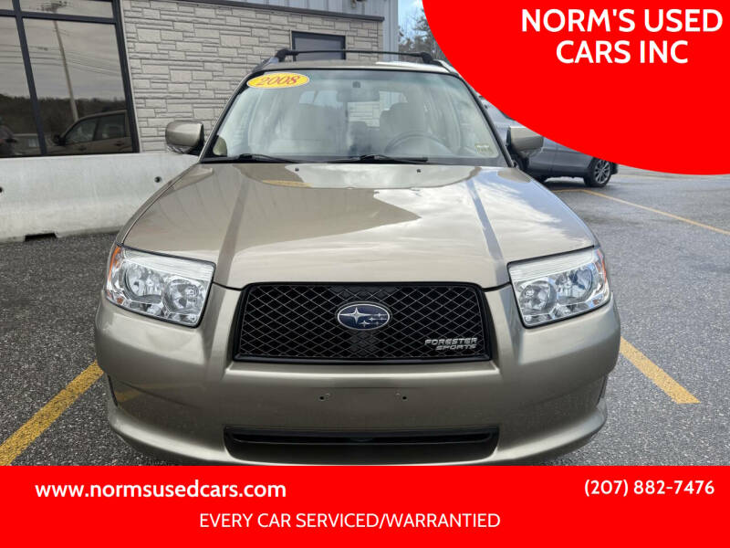 2008 Subaru Forester for sale at NORM'S USED CARS INC in Wiscasset ME