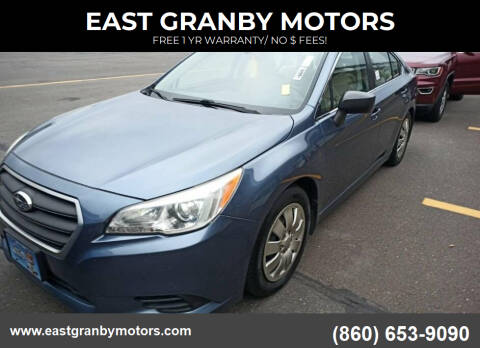 2015 Subaru Legacy for sale at EAST GRANBY MOTORS in East Granby CT