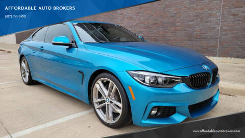 2019 BMW 4 Series for sale at AFFORDABLE AUTO BROKERS in Keller TX