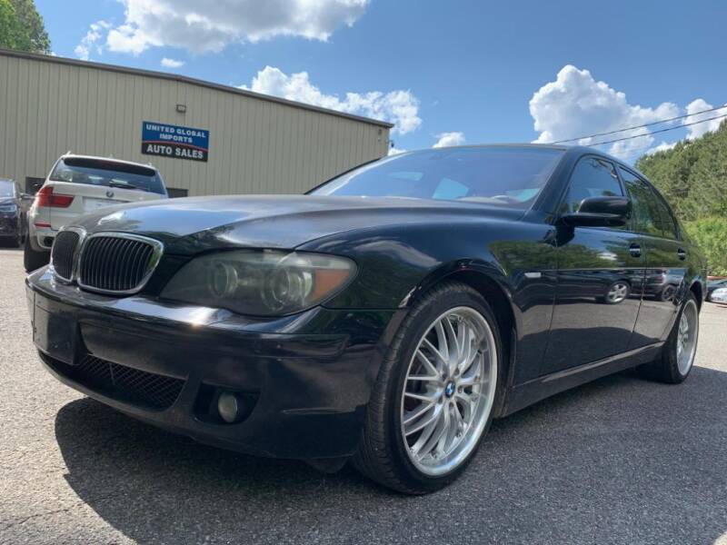 2007 BMW 7 Series for sale at United Global Imports LLC in Cumming GA