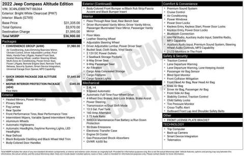 2022 Jeep Compass Altitude