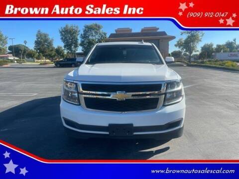 2016 Chevrolet Suburban for sale at Brown Auto Sales Inc in Upland CA