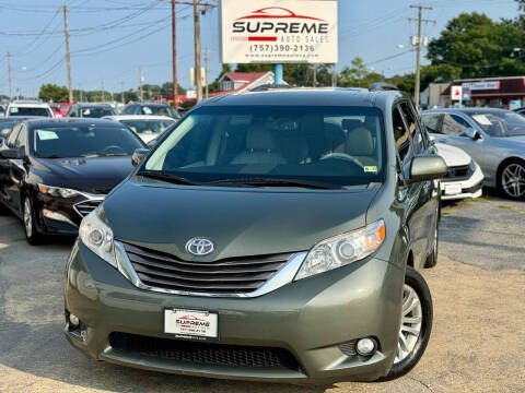 2011 Toyota Sienna for sale at Supreme Auto Sales in Chesapeake VA