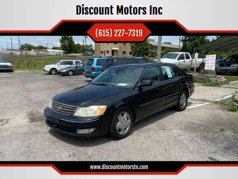 2003 Toyota Avalon for sale at Discount Motors Inc in Nashville TN