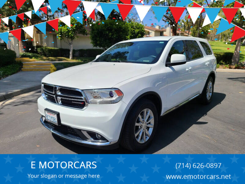 2018 Dodge Durango for sale at E MOTORCARS in Fullerton CA