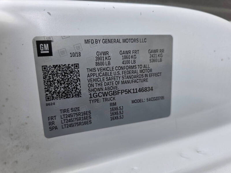 2019 Chevrolet Express 2500