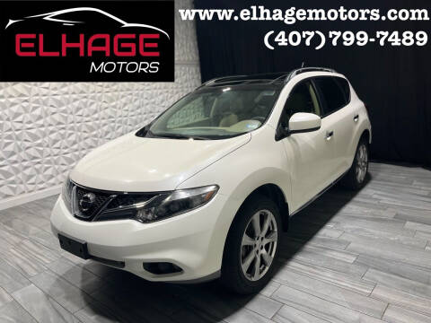 2013 Nissan Murano for sale at Elhage Motors in Orlando FL