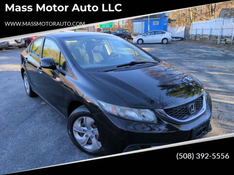 2013 Honda Civic for sale at Mass Motor Auto LLC in Millbury MA