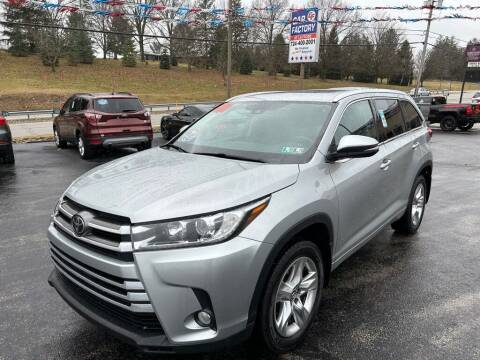 2017 Toyota Highlander for sale at Car Factory of Latrobe in Latrobe PA