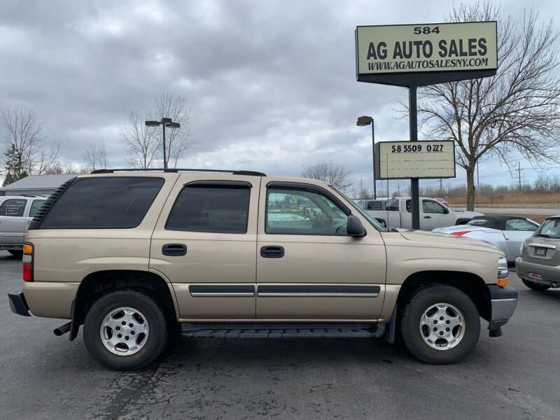 2005 Chevrolet Tahoe for sale at AG Auto Sales in Ontario NY