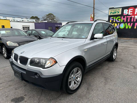 2005 BMW X3 for sale at AutoPro Virginia LLC in Virginia Beach VA