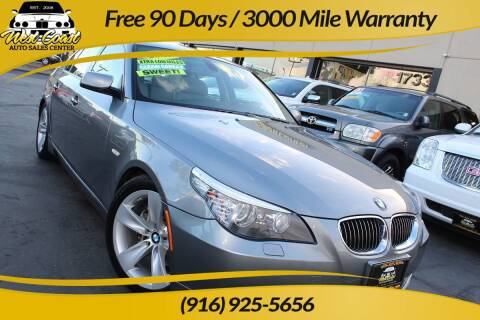 2008 BMW 5 Series for sale at West Coast Auto Sales Center in Sacramento CA
