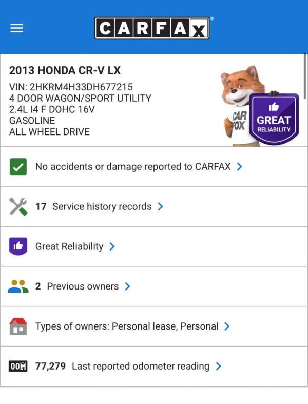 2013 Honda CR-V LX