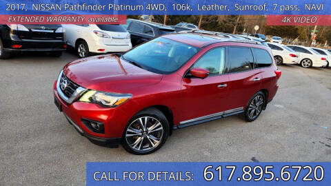 2017 Nissan Pathfinder for sale at Carlot Express in Stow MA
