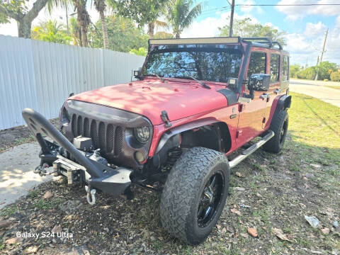 2008 Jeep Wrangler Unlimited for sale at A Group Auto Brokers LLc in Opa-Locka FL