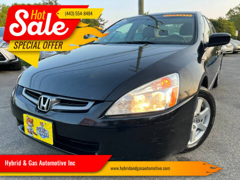 2005 Honda Accord for sale at Hybrid & Gas Automotive Inc in Aberdeen MD