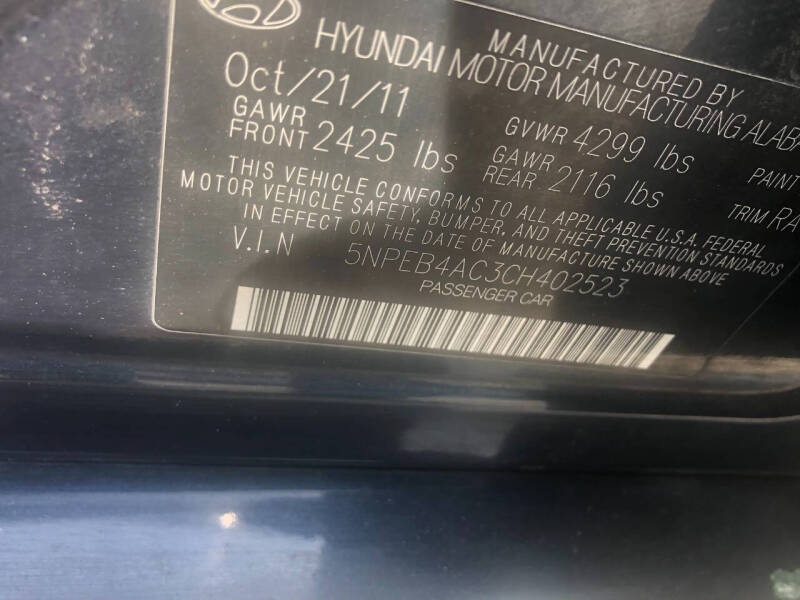 2012 Hyundai Sonata GLS