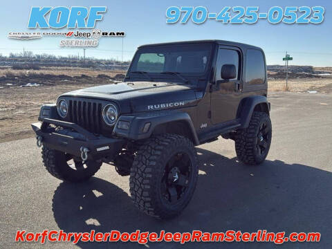 2003 Jeep Wrangler for sale at Tony Peckham @ Korf Motors in Sterling CO