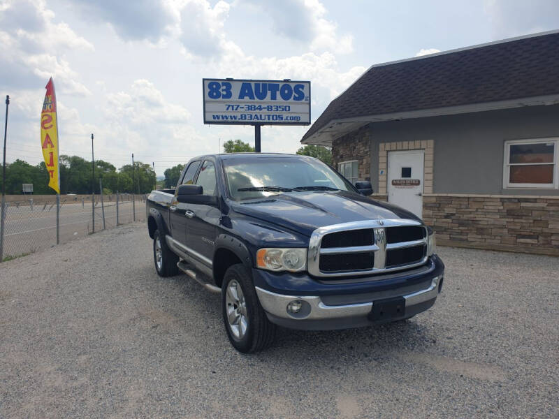 2002 Dodge Ram Pickup 1500 for sale at 83 Autos in York PA