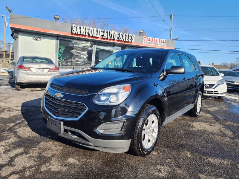 2016 Chevrolet Equinox for sale at Samford Auto Sales in Riverview MI