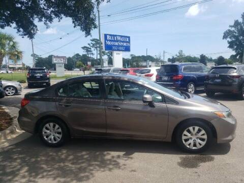 2012 Honda Civic for sale at BlueWater MotorSports in Wilmington NC