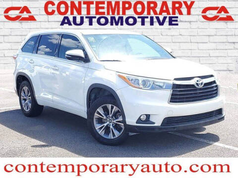 2016 Toyota Highlander for sale at Contemporary Auto in Tuscaloosa AL