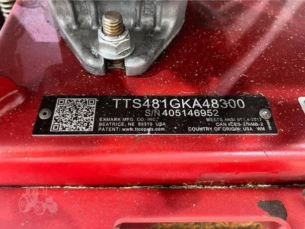 2019 Exmark TTS481GKA48300