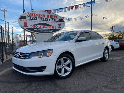 2013 Volkswagen Passat for sale at Arizona Drive LLC in Tucson AZ