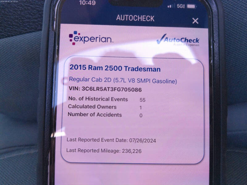 2015 RAM 2500 Tradesman