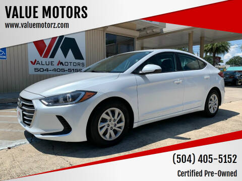 2017 Hyundai Elantra for sale at VALUE MOTORS in Kenner LA