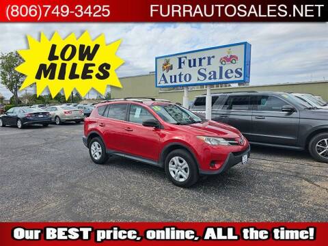 2015 Toyota RAV4 for sale at FURR AUTO SALES in Lubbock TX