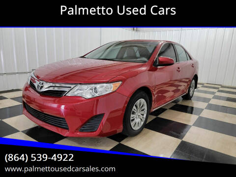2012 Toyota Camry for sale at Palmetto Used Cars in Piedmont SC