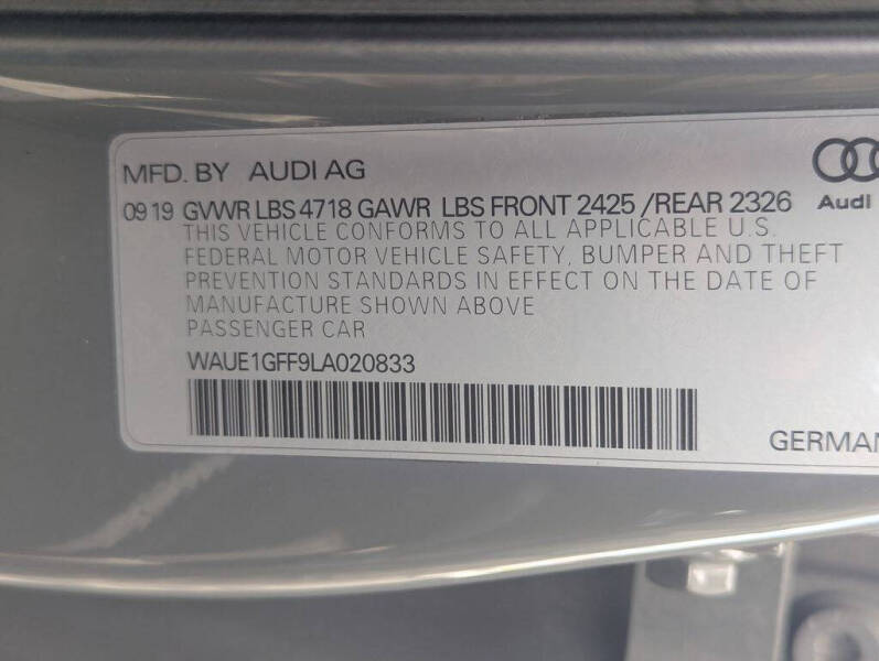 2020 Audi S3 2.0T quattro Premium Plus