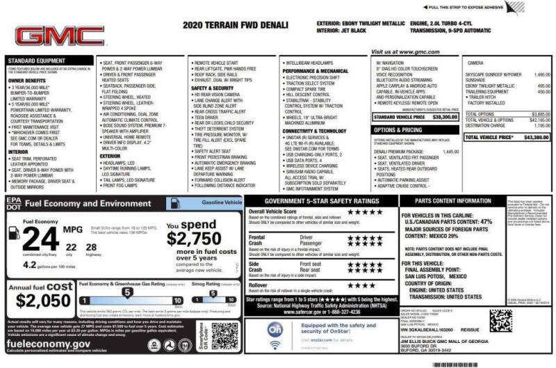 2020 GMC Terrain Denali