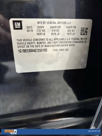 2016 Chevrolet Cruze LT Auto