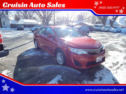 2013 Toyota Camry for sale at Cruisin Auto Sales in Appleton WI