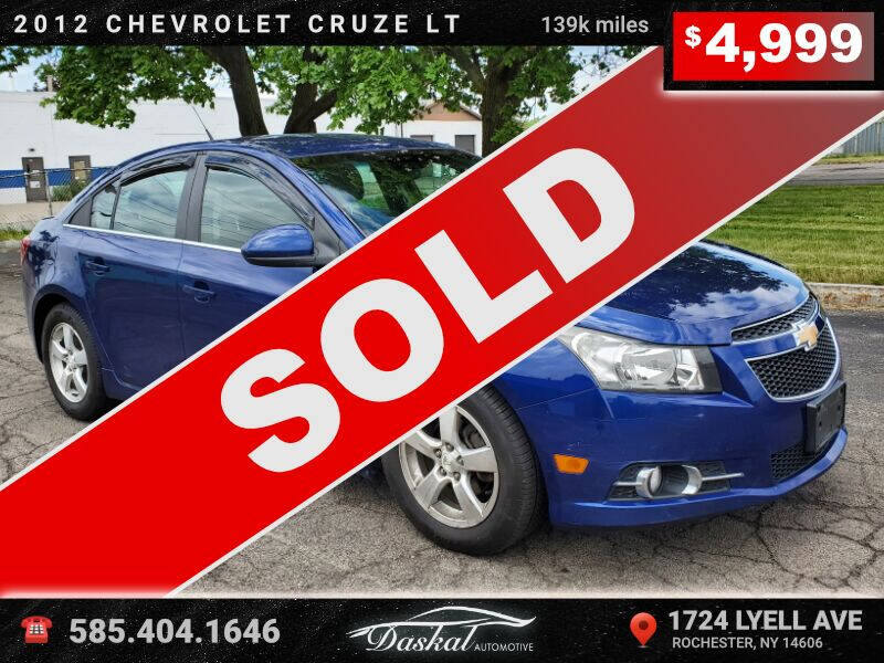 2012 Chevrolet Cruze for sale at Daskal Auto LLC in Rochester NY