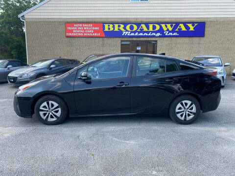 2017 Toyota Prius for sale at Broadway Motoring Inc. in Ayer MA